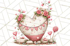 Love In Nature Clipart PNG, Whimsical Hearts Product Image 3