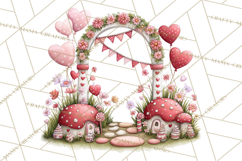 Love In Nature Clipart PNG, Whimsical Hearts Product Image 2