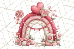 Love In Nature Clipart PNG, Whimsical Hearts Product Image 5