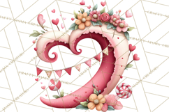 Love In Nature Clipart PNG, Whimsical Hearts Product Image 2