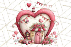 Love In Nature Clipart PNG, Whimsical Hearts Product Image 3