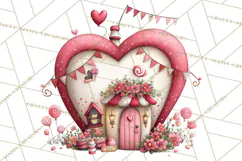 Love In Nature Clipart PNG, Whimsical Hearts Product Image 3