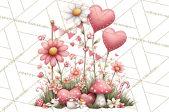 Love In Nature Clipart PNG, Whimsical Hearts Product Image 4