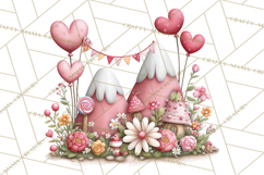Love In Nature Clipart PNG, Whimsical Hearts Product Image 5