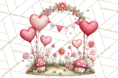 Love In Nature Clipart PNG, Whimsical Hearts Product Image 2