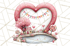 Love In Nature Clipart PNG, Whimsical Hearts Product Image 4
