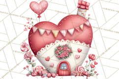 Love In Nature Clipart PNG, Whimsical Hearts Product Image 2