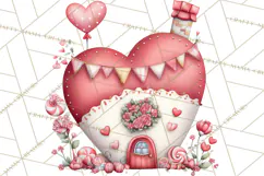 Love In Nature Clipart PNG, Whimsical Hearts Product Image 2