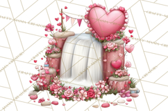 Love In Nature Clipart PNG, Whimsical Hearts Product Image 4