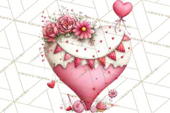 Love In Nature Clipart PNG, Whimsical Hearts Product Image 4