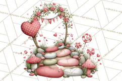 Love In Nature Clipart PNG, Whimsical Hearts Product Image 2