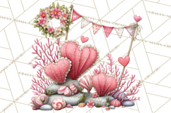 Love In Nature Clipart PNG, Whimsical Hearts Product Image 4