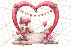 Love In Nature Clipart PNG, Whimsical Hearts Product Image 2