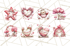 Love In Nature Clipart PNG, Whimsical Hearts Product Image 4