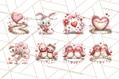 Love In Nature Clipart PNG, Whimsical Hearts Product Image 5