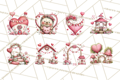 Love In Nature Clipart PNG, Whimsical Hearts Product Image 7