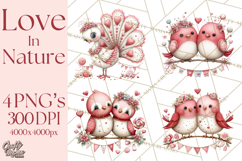 Love In Nature Clipart PNG, Whimsical Hearts Product Image 1