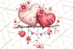 Love In Nature Clipart PNG, Whimsical Hearts Product Image 3