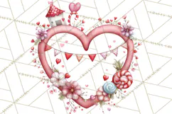 Love In Nature Clipart PNG, Whimsical Hearts Product Image 5
