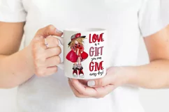 Valentine Gnomes Sublimation | love Is a Gift | Love Quotes Product Image 2