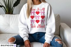 Heart Coquette Valentine’s Day SVG PNG T-shirt Design Product Image 2