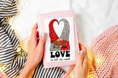 Valentines Gnomes Sublimation | Love Is All We Need Quote Product Image 4