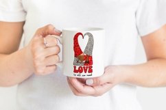 Valentines Gnomes Sublimation | Love Is All We Need Quote Product Image 2