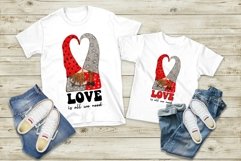 Valentines Gnomes Sublimation | Love Is All We Need Quote Product Image 5