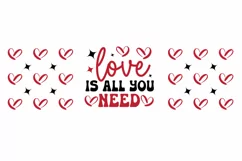 Love Is All You Need SVG, Valentine's Day SVG Design Product Image 3