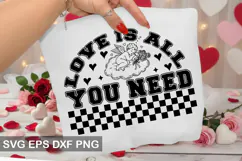 Retro Valentine's Day Design - Kisses cutie pie xoxo text me Product Image 5