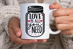 Love is all you need SVG, Valentine's Day SVG Design Product Image 2