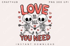 Love Is All You Need Png, Valentine&#039;s Day Love Quotes Png Product Image 1