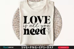 Love Is All You Need Sleeve SVG, Inspirational SVG Design Product Image 1