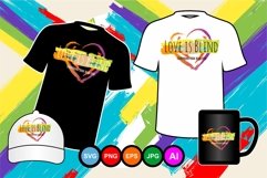 Vector image with the words LOVE IS BLIND SVG Product Image 1