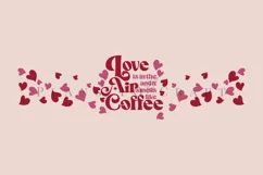 love is in the air coffee glass wrap svg glass mug svg presized for 11oz and 15oz glass ready to cut and sublimation files