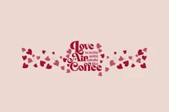 love is in the air libbey beer glass can wrap svg presized template for 16oz and 20oz glass
