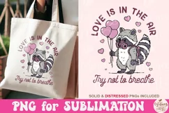 Love is in The Air PNG, Funny Cat Valentines Product Image 2