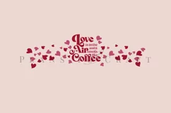 love is in the air starbucks 16oz hot cup wrap svg presized template for tumbler grande