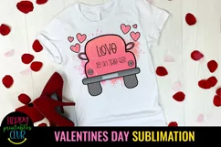 Love is In The Air Valentine Car Sublimation Design Ideas