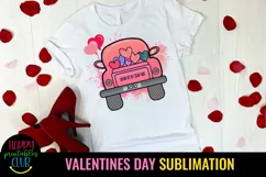 LOVE IS IN THE AIR VALENTINE CAR- VALENTINES DAY SUBLIMATION DESIGN IDEAS- SUBLIMATION VALENTINES DAY PNG DESIGN IDEAS