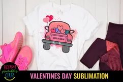 LOVE IS IN THE AIR VALENTINE CAR- VALENTINES DAY SUBLIMATION DESIGN IDEAS- SUBLIMATION VALENTINES DAY PNG DESIGN IDEAS