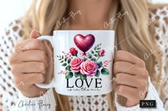 Love Is In The Air Valentines Quote PNG | Valentines Day PNG Product Image 2