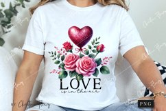 Love Is In The Air Valentines Quote PNG | Valentines Day PNG Product Image 3