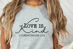 Love is Kind Svg, Bible Verse Svg Cut Files For Cricut Product Image 5