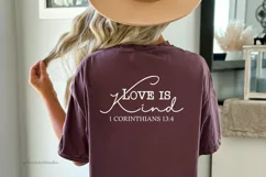 Love is Kind Svg, Bible Verse Svg Cut Files For Cricut Product Image 6