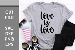 Love is Love, Hand Lettered, Cut File Product Image 1