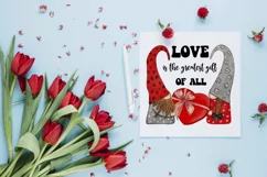 Love Is the Greatest Gift Of All | Valentines Gnomes Print Product Image 3