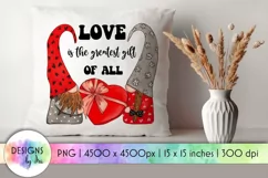 Love Is the Greatest Gift Of All | Valentines Gnomes Print Product Image 1