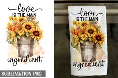 Love is the main ingredient | Kitchen Towel Sublimation Product Image 1