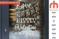 love kisses svg, valentine wishes svg, chalkboard svg, chalk pattern svg, valentine day dxf, window decor svg, valentine ornament svg, valentine card svg, valentine wall svg, valentine template, valentine sign svg, valentine window svg, valentine poster
